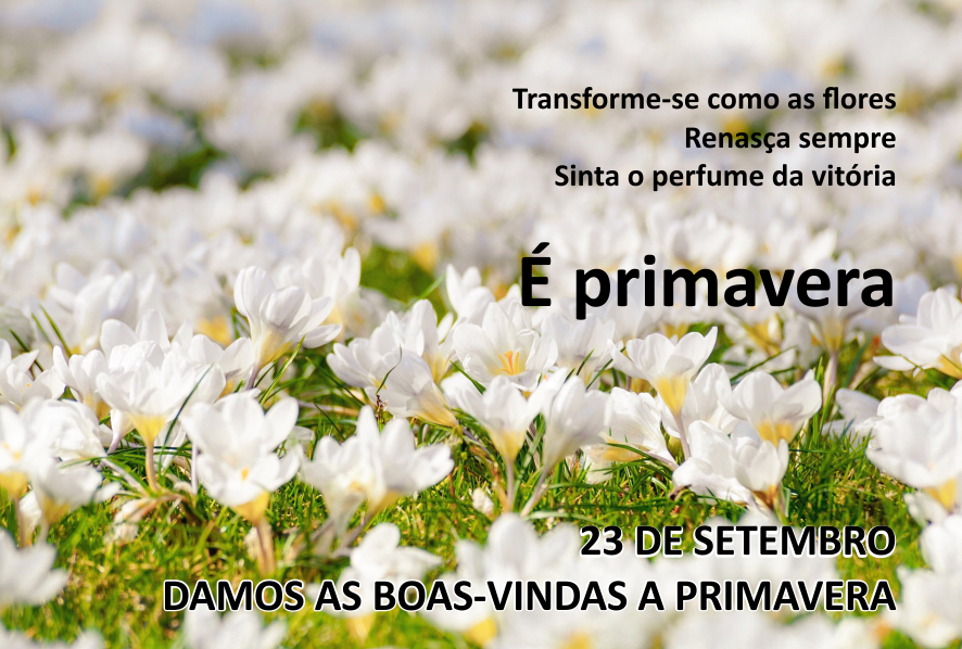 SEJA BEM VINDA PRIMAVERA